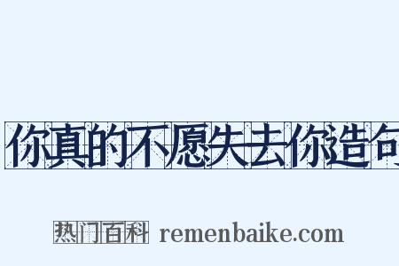 你真的不愿失去你造句是什么意思的图片